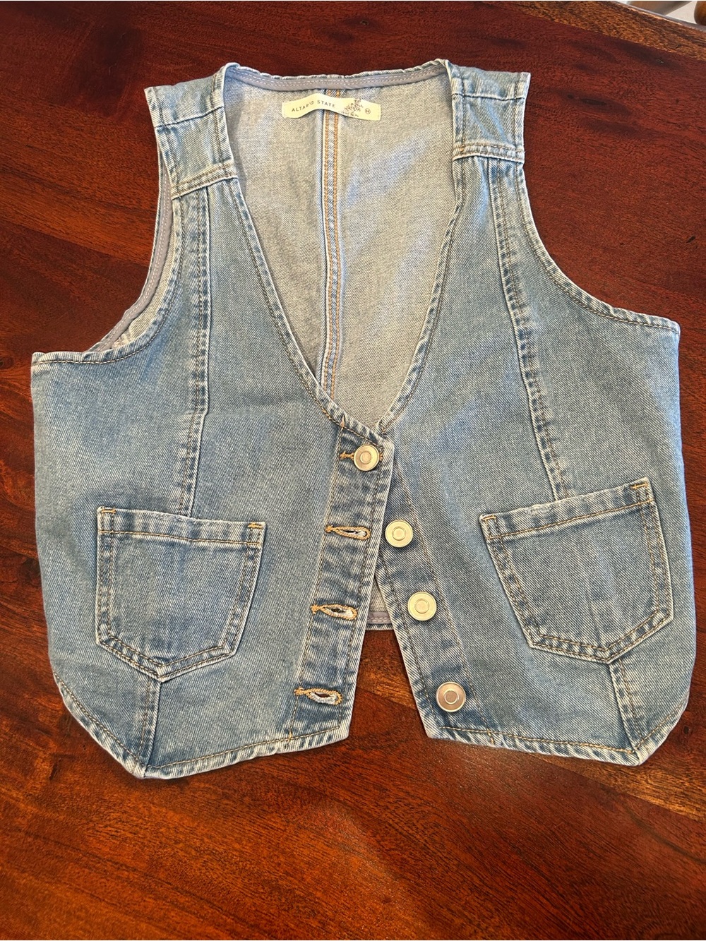 Altar’d state denim vest